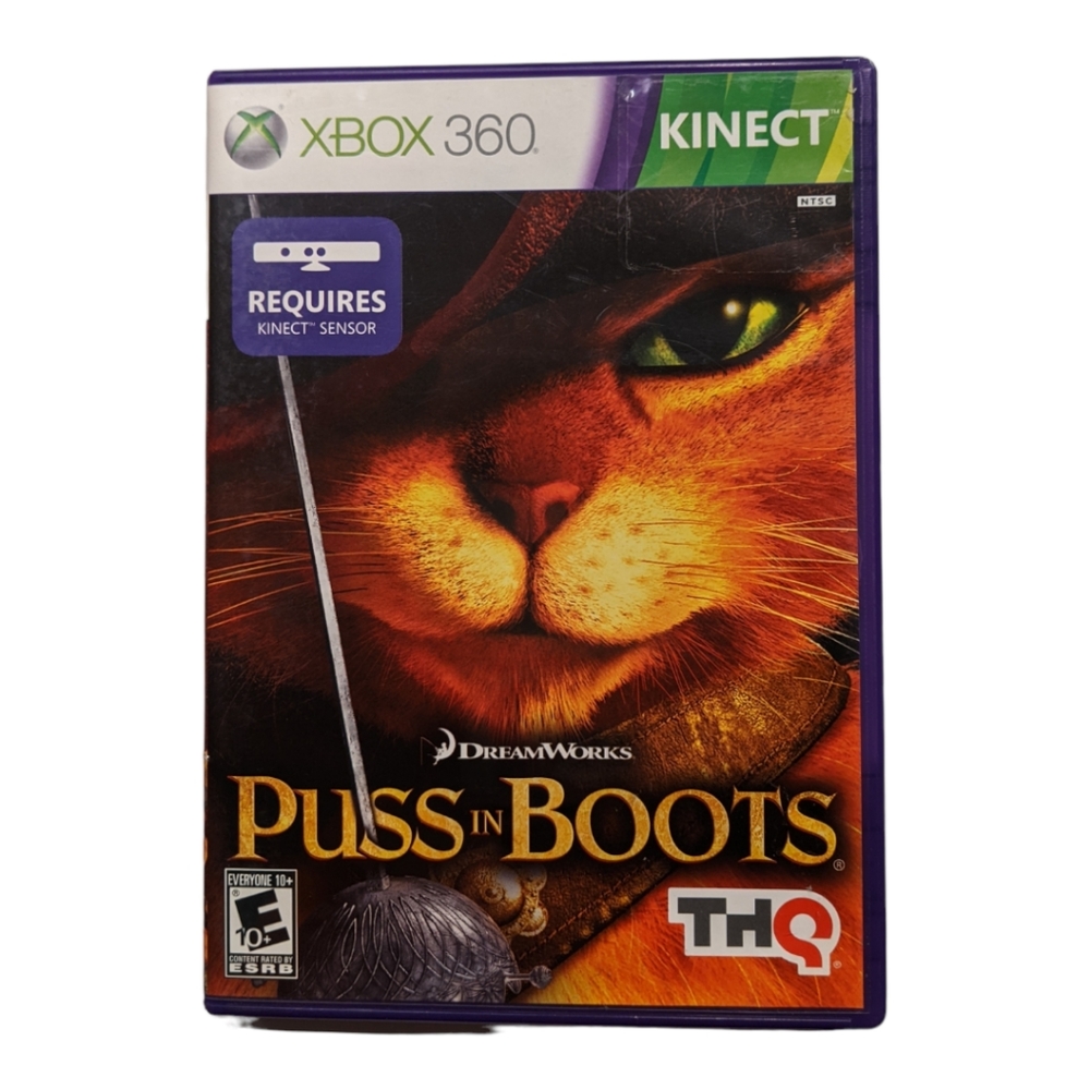 2/$10 Xbox 360 - Puss in Boots Interactive (Kinect) Video Game Rated E
